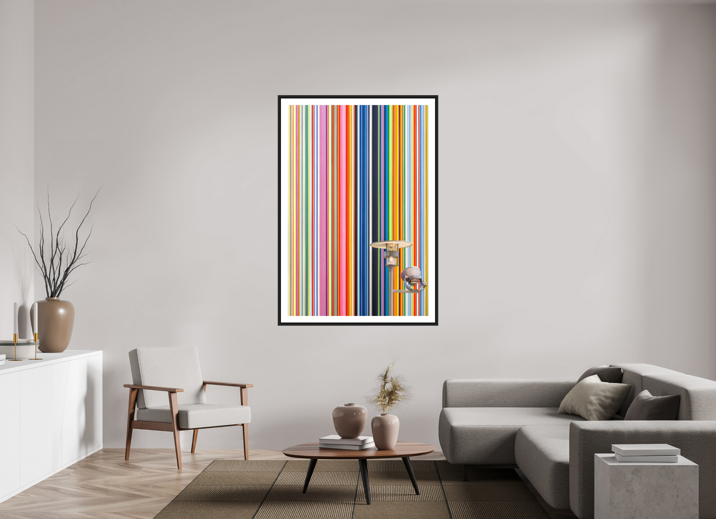 VIBRANT - COLORFUL FACADE AND LAMP II - Paris